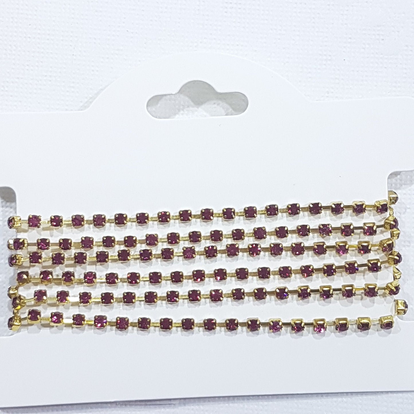 Fuchsia Preciosa Rhinestone Chain ss8