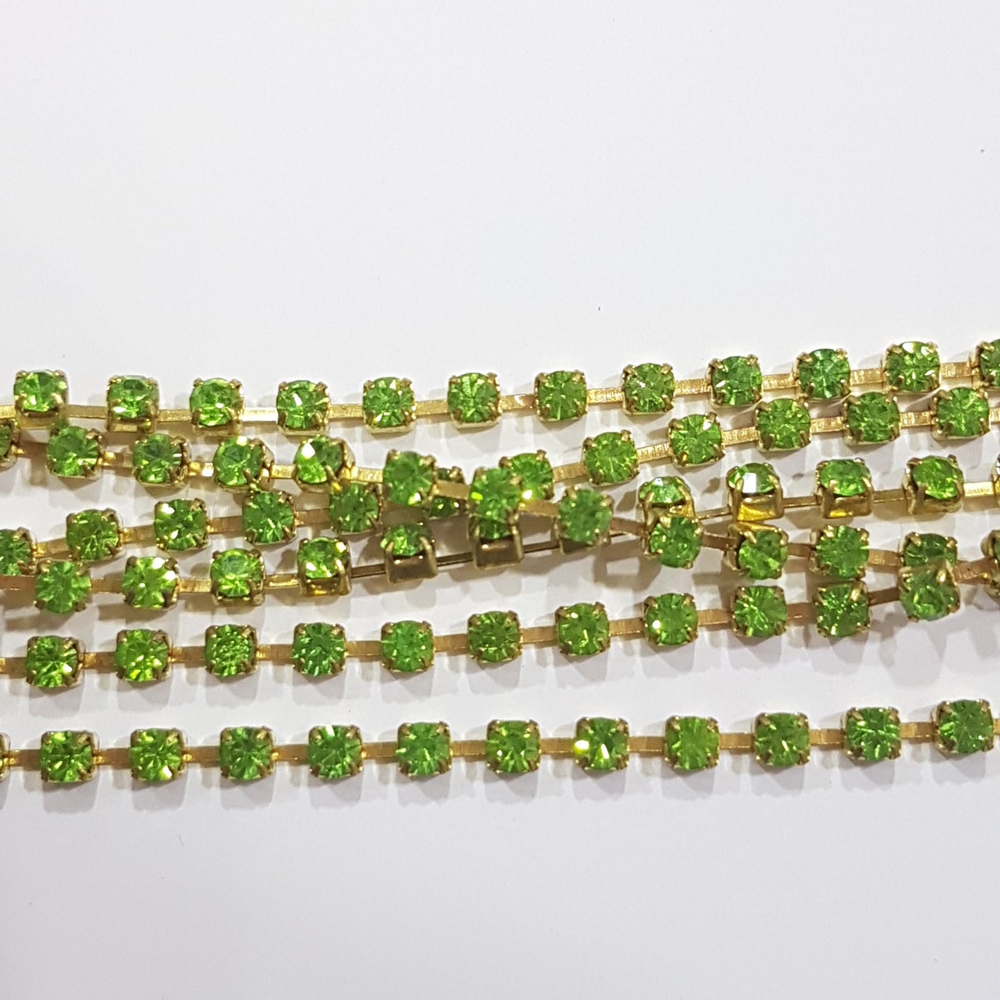 Peridot Preciosa Rhinestone Chain ss10