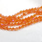 6mm Orange AB Glass Bicones