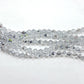 6mm Silver Glass Bicones