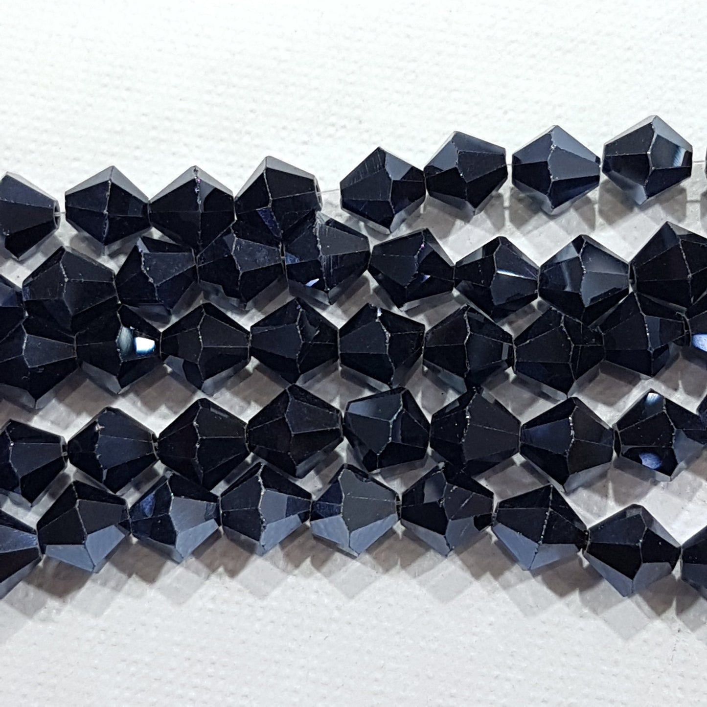 8mm Black Glass Bicones