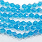 8mm Blue AB Glass Bicones