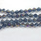 8mm Blue Grey AB Glass Bicones