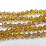 8mm Golden AB Glass Bicones
