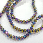AB Rainbow Crystal Rondelles Approx 147 beads