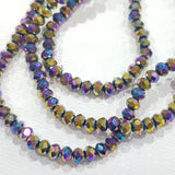AB Rainbow Crystal Rondelles Approx 147 beads