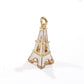 4pc White Enamel Eiffel Tower Charm