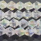 8mm Clear AB Glass Bicones