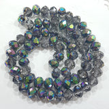 Electroplate Crystal Rondelles 8x6mm Approx 70 beads