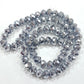 Silver Crystal Rondelles Approx 70 beads