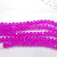 CLEARANCE! 5X Strings Fuchsia Crystal Glass Rondelles