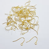 50pc Gold Nickel Free Earring Hooks