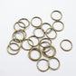 12mm Bronze Jump Rings 50pc