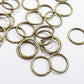 12mm Bronze Jump Rings 50pc