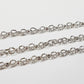 1M Silver Rolo Belcher Chain
