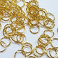 100pc 6mm Gold Jump Rings