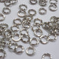 100pc 4mm Platinum Silver Jump Rings