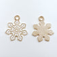 4pc White Snowflake Enamel Charms