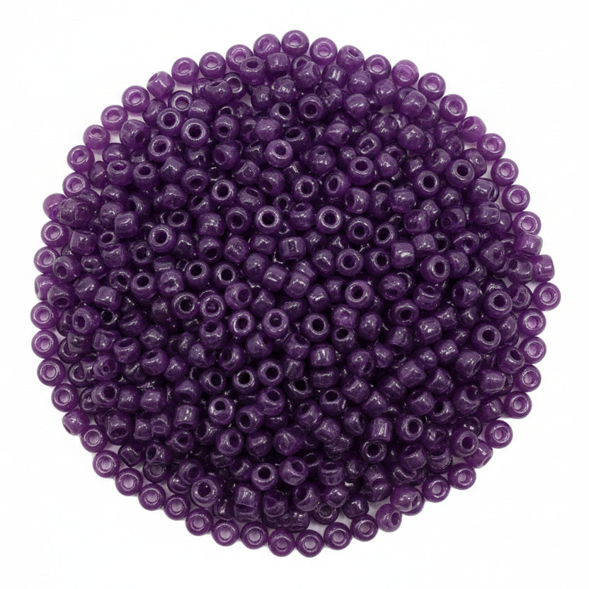 15g 4mm Purple Seed Beads