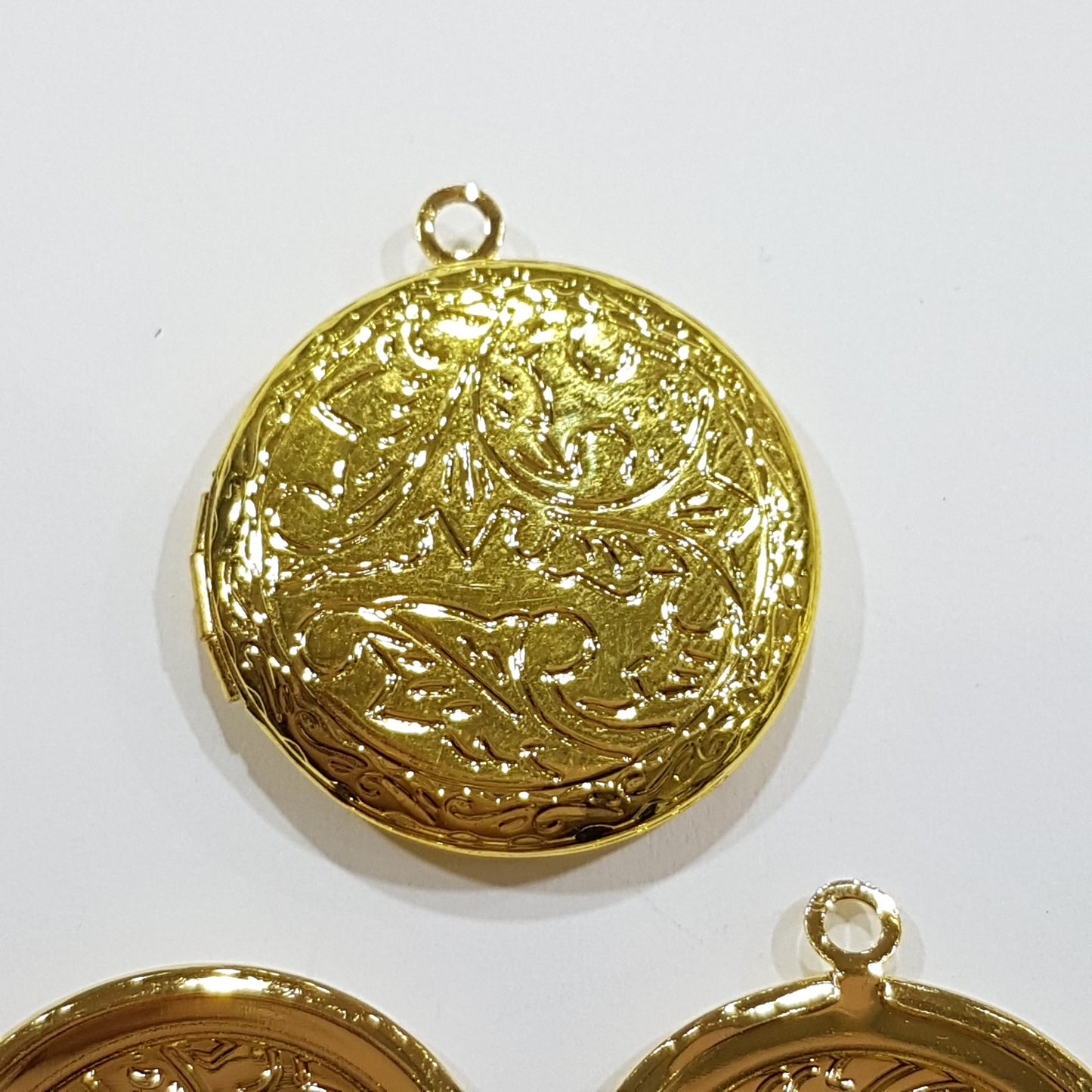 Round Gold Locket