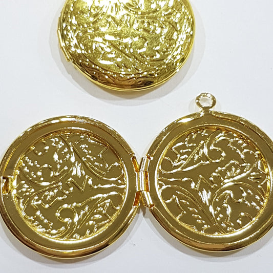 Round Gold Locket