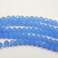 Milky Blue Crystal Glass Beads Approx 100 beads