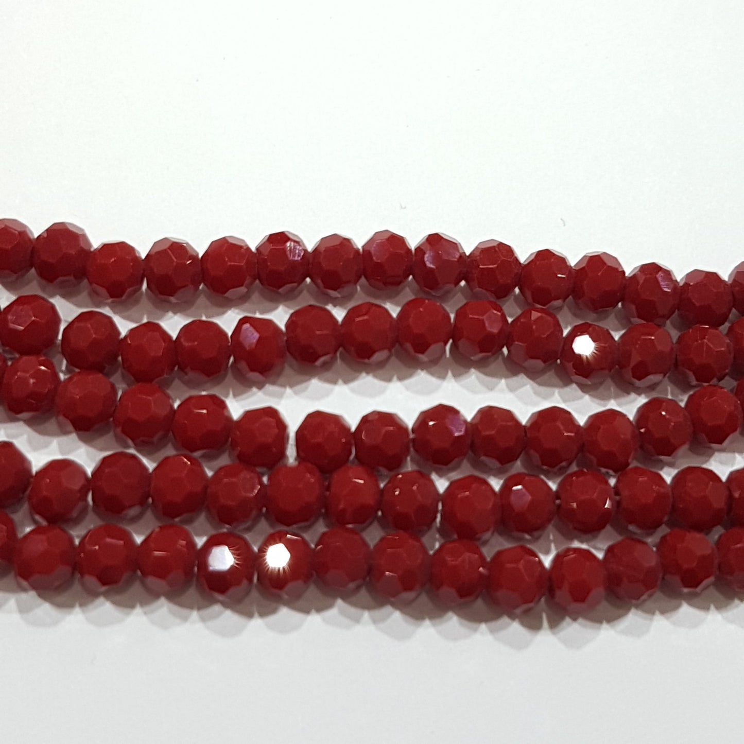 Maroon Red Crystal Rondelle Beads Approx 100  beads