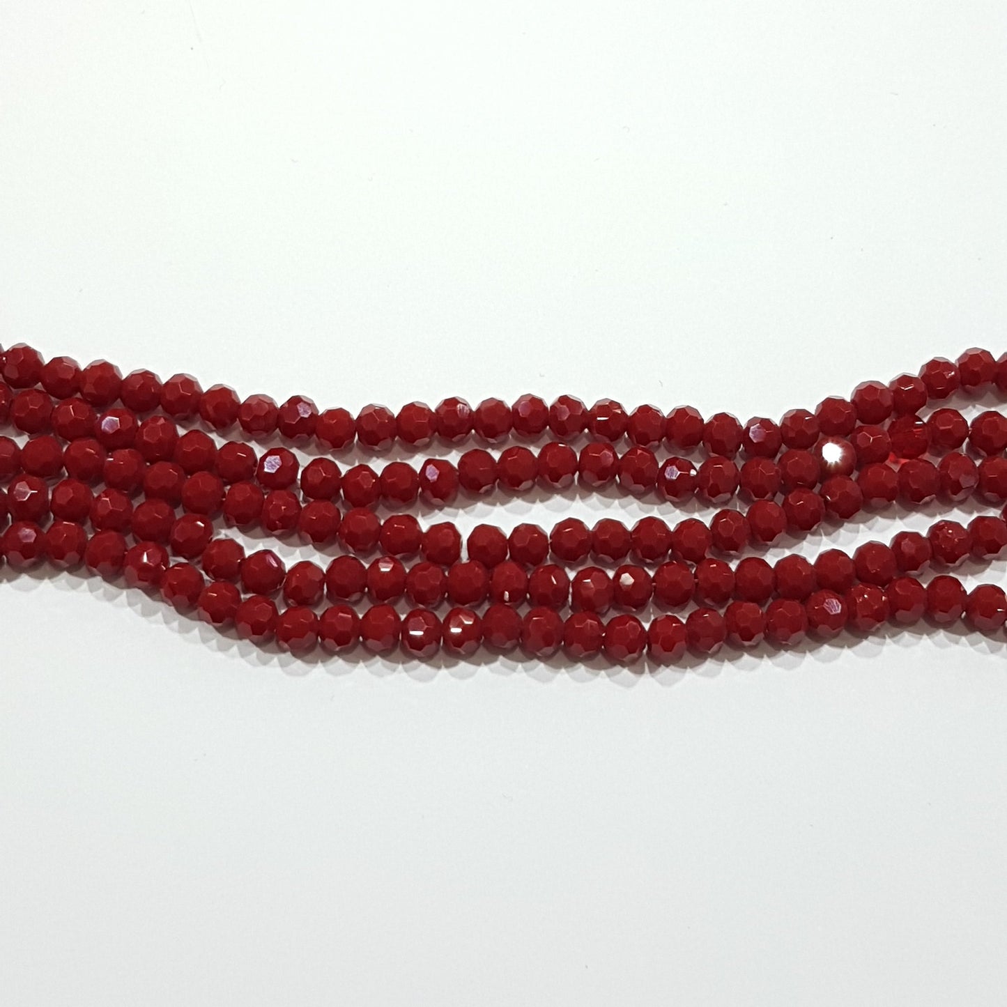 Maroon Red Crystal Rondelle Beads Approx 100  beads