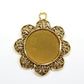 2pc Floral Cabochon Setting