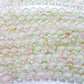6mm Light Frosted Glitter Glass Beads
