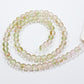6mm Light Frosted Glitter Glass Beads