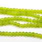 6mm Green Frosted Glass Beads