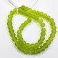 6mm Green Frosted Glass Beads