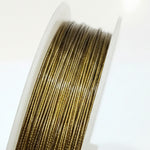 50m 0.38mm Gold Tiger Tail Wire Roll