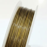 50m 0.38mm Gold Tiger Tail Wire Roll