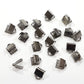 20pc Gunmetal Black Ribbon End Crimps