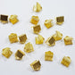 20pc Gold Ribbon End Crimps
