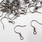 50pc Gunmetal Black Earring Hooks