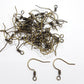 50pc Bronze Earring Hooks