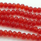 150pc Red Crystal Rondelle Beads Approx 150 beads