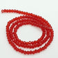 150pc Red Crystal Rondelle Beads Approx 150 beads