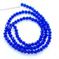 4mm Cobalt Blue Crystal Glass Bicones