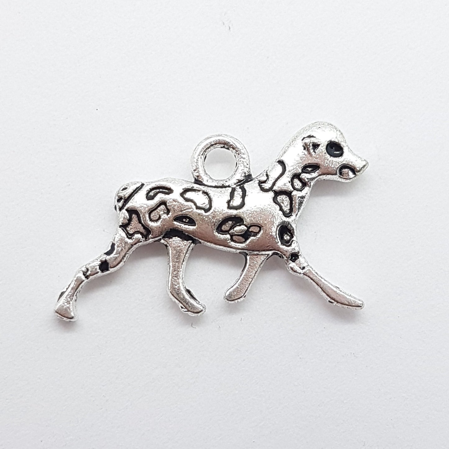 10pc Silver Metal Leopard Charms