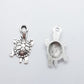 10pc Metal Turtle Charms