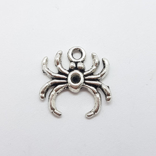 10pc Metal Spider Charms