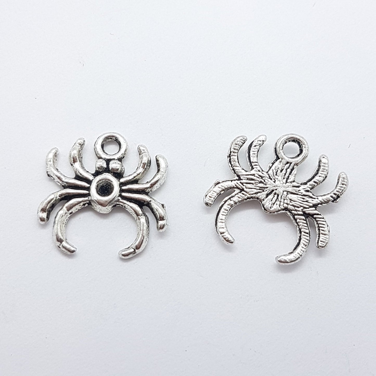 10pc Metal Spider Charms