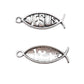 10pc Ichthys Christian Fish Metal Charms