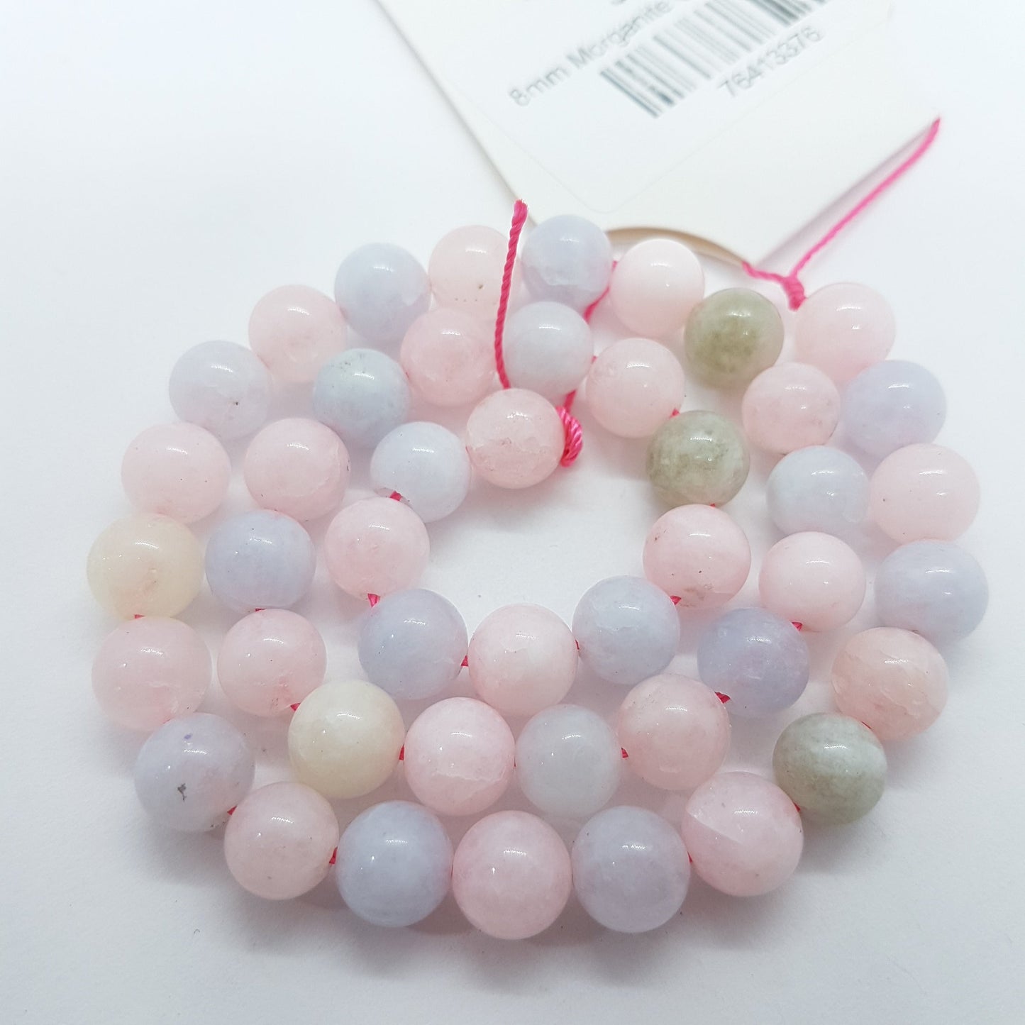 8mm Morganite Gemstone Beads