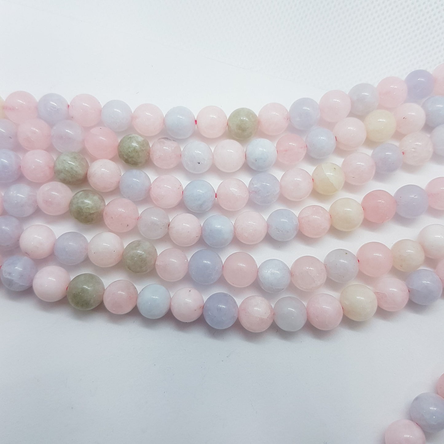 8mm Morganite Gemstone Beads