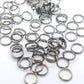 7mm Black Split Rings 100pc